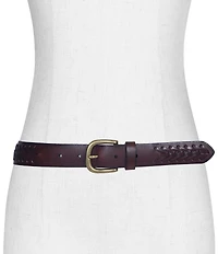 Frye 1.18#double; Woven Leather Belt