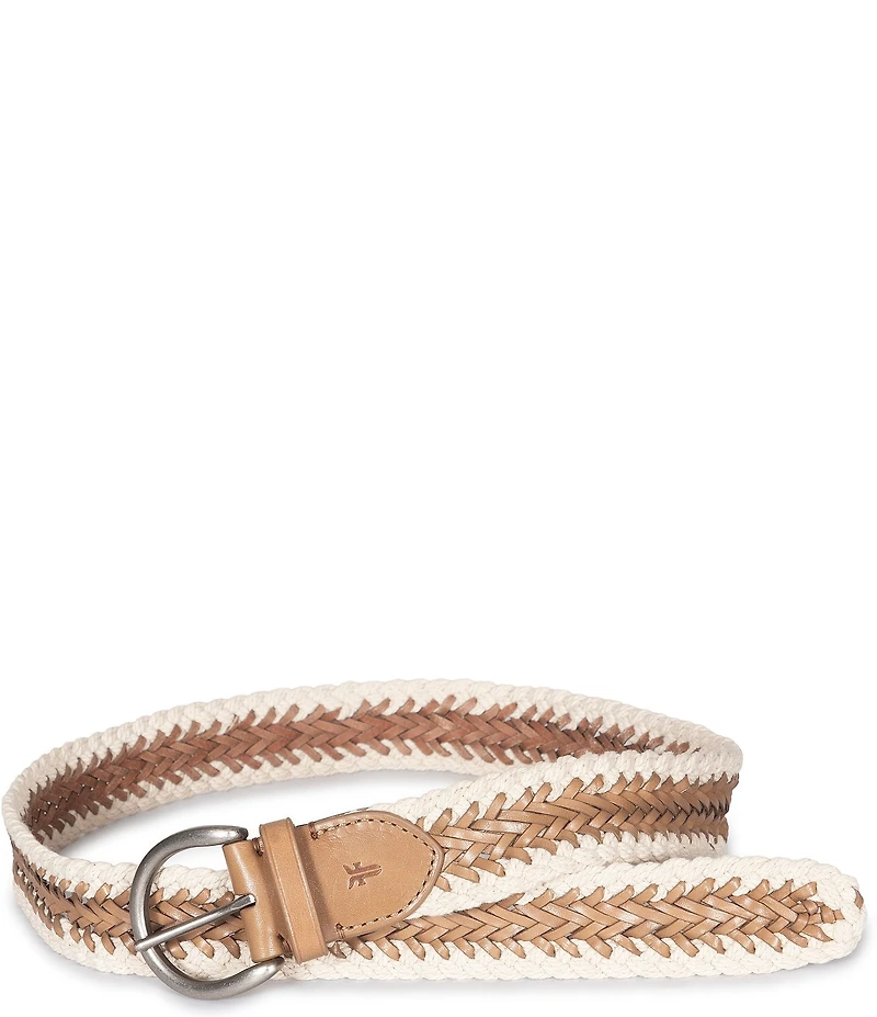 Frye 1.49#double; Braided Cording Belt