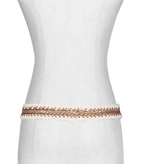 Frye 1.49#double; Braided Cording Belt