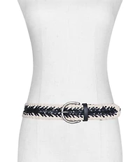 Frye 1.49#double; Braided Cording Belt