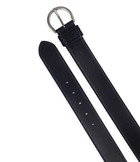 Frye 1.5#double; Woven Keeper Leather Belt