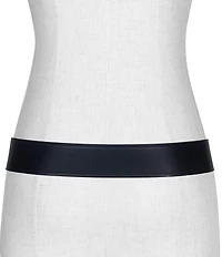 Frye 1.5#double; Woven Keeper Leather Belt