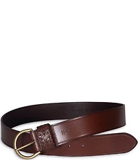 Frye 1.5#double; Woven Keeper Leather Belt