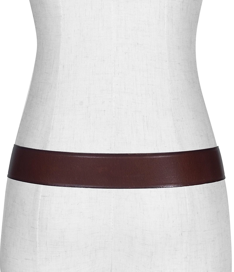 Frye 1.5#double; Woven Keeper Leather Belt