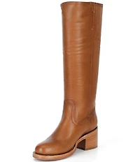 Frye Andy Leather Pull On Tall Boots