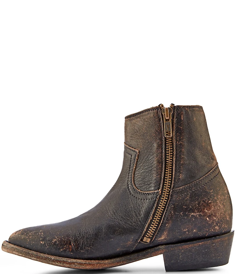 Frye Billy Distressed Leather Western Booties