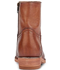 Frye Billy Leather Zip Up Western Booties