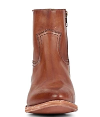 Frye Billy Leather Zip Up Western Booties