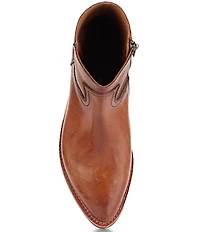 Frye Billy Leather Zip Up Western Booties