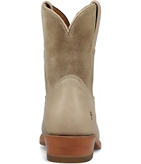Frye Billy Leather and Suede Western Booties