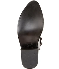 Frye Billy Leather Studded Flower Ornament Mid Calf Boots