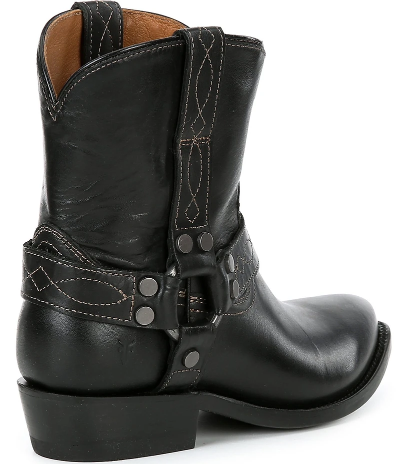 Frye Billy Leather O-Ring Harness Hardware Short Booties