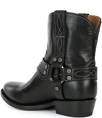 Frye Billy Leather O-Ring Harness Hardware Short Booties