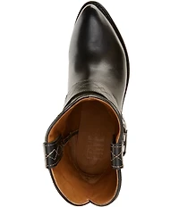 Frye Billy Leather O-Ring Harness Hardware Short Booties