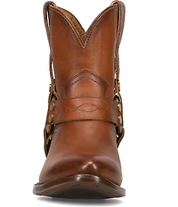 Frye Billy Leather O-Ring Harness Hardware Short Booties