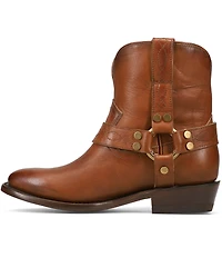 Frye Billy Leather O-Ring Harness Hardware Short Booties