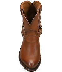 Frye Billy Leather O-Ring Harness Hardware Short Booties