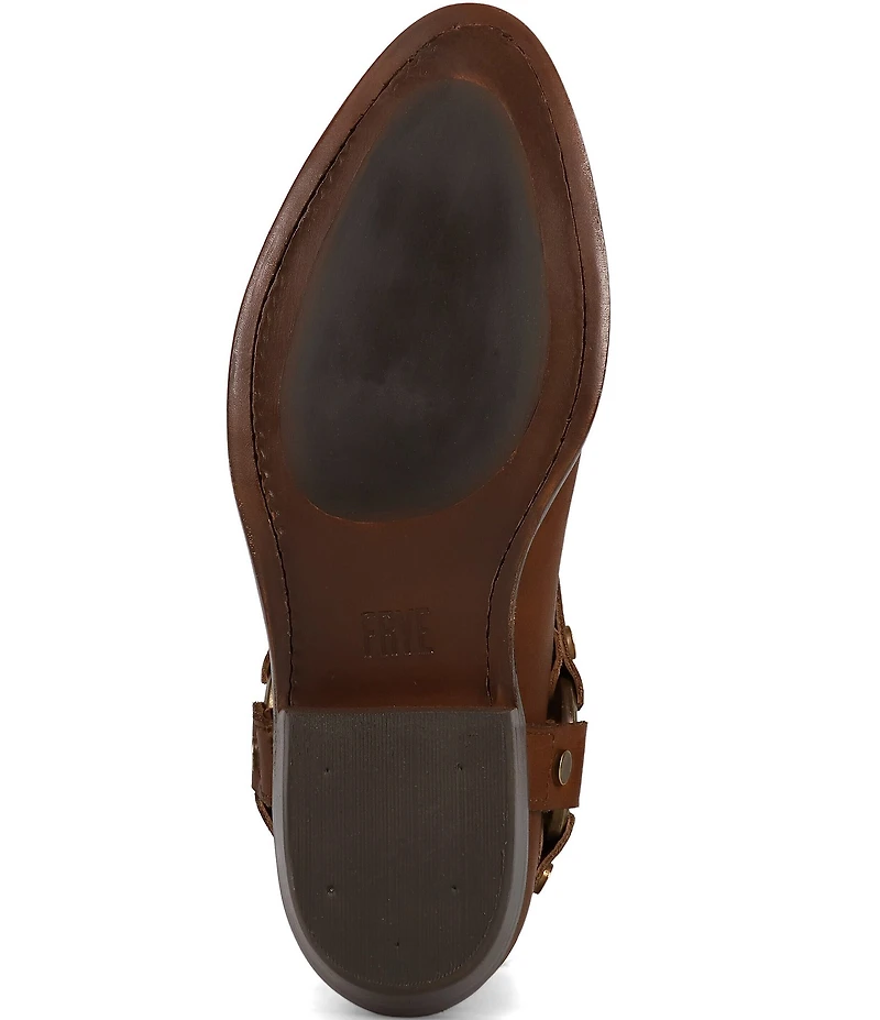 Frye Billy Leather O-Ring Harness Hardware Short Booties