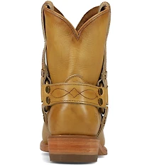 Frye Billy Leather O-Ring Harness Hardware Short Booties