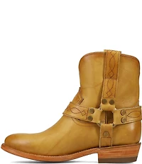 Frye Billy Leather O-Ring Harness Hardware Short Booties