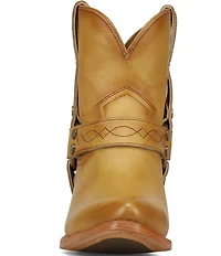 Frye Billy Leather O-Ring Harness Hardware Short Booties