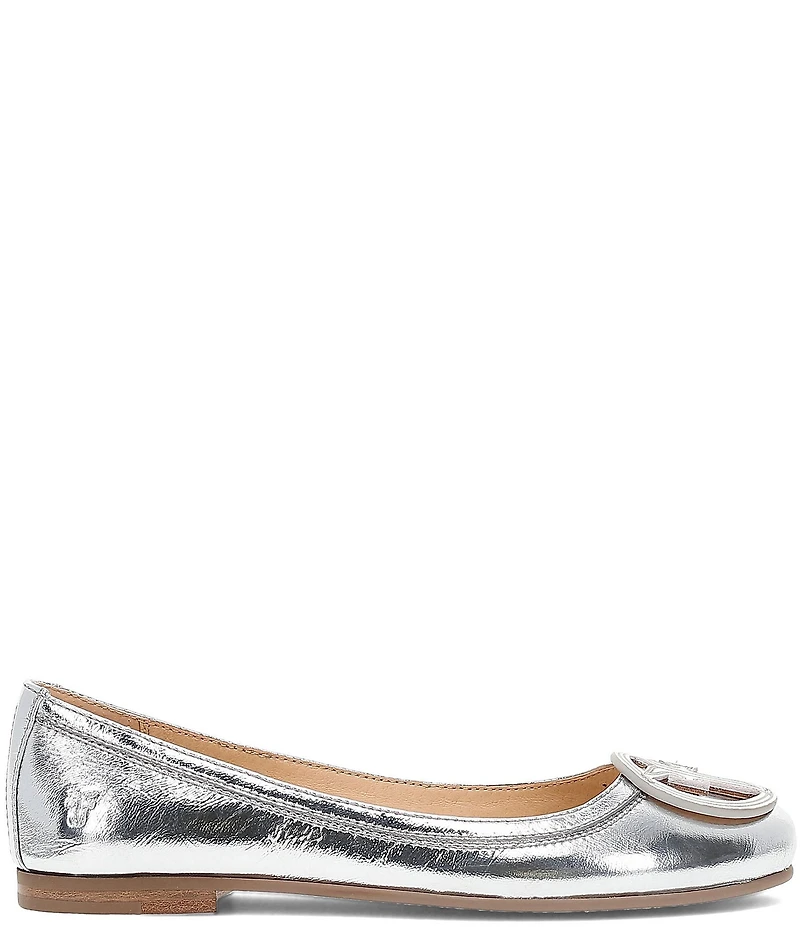 Frye Carson Leather Logo Ballet Flats