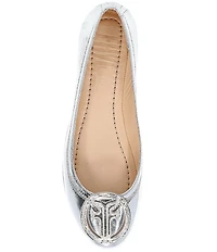 Frye Carson Leather Logo Ballet Flats