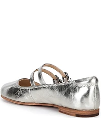 Frye Carson Metallic Leather Mary Jane Flats