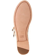Frye Carson Metallic Leather Mary Jane Flats