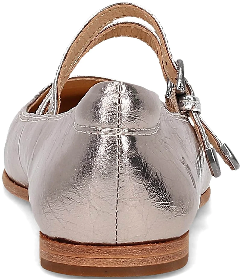 Frye Carson Metallic Leather Mary Jane Flats