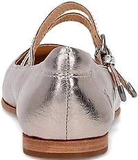 Frye Carson Metallic Leather Mary Jane Flats