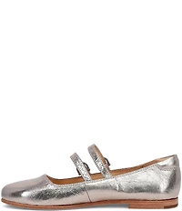 Frye Carson Metallic Leather Mary Jane Flats