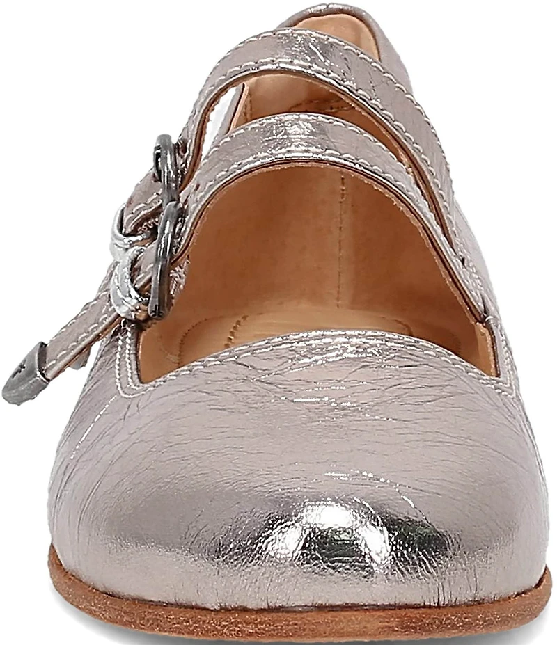 Frye Carson Metallic Leather Mary Jane Flats