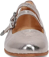 Frye Carson Metallic Leather Mary Jane Flats