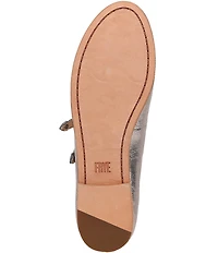 Frye Carson Metallic Leather Mary Jane Flats