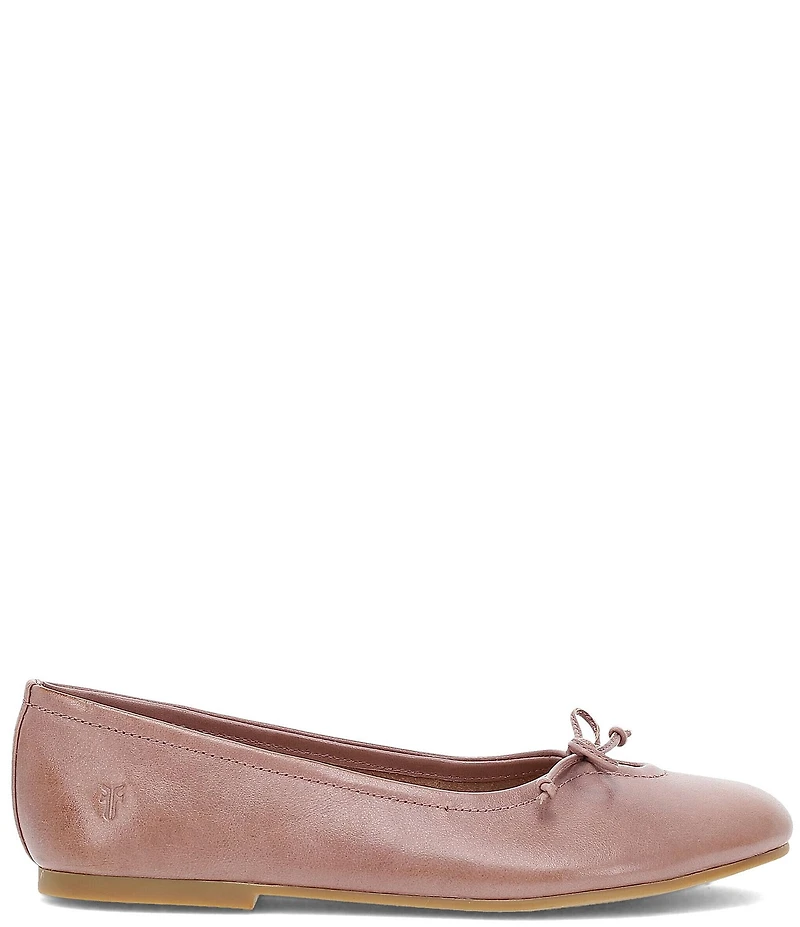 Frye Emma Leather Bow Ballet Flats