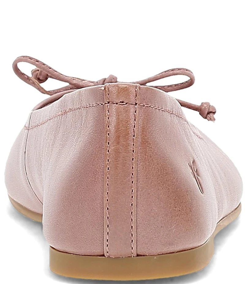 Frye Emma Leather Bow Ballet Flats