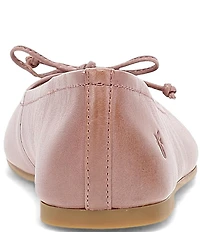 Frye Emma Leather Bow Ballet Flats