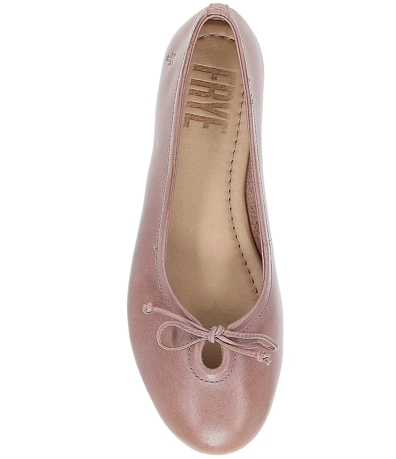 Frye Emma Leather Bow Ballet Flats