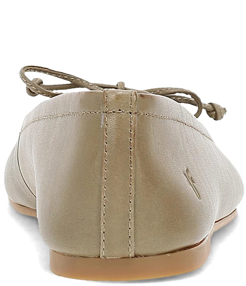 Frye Emma Leather Bow Ballet Flats