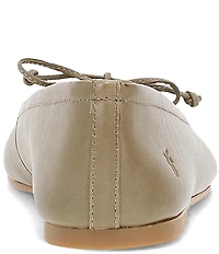 Frye Emma Leather Bow Ballet Flats