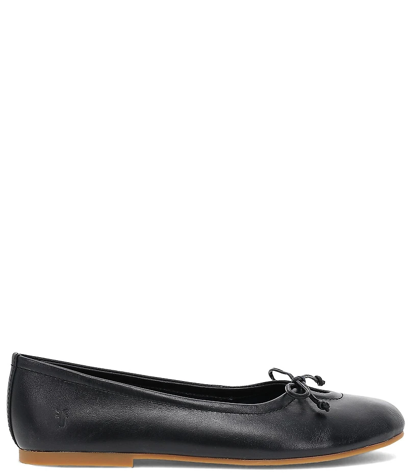 Frye Emma Leather Bow Ballet Flats