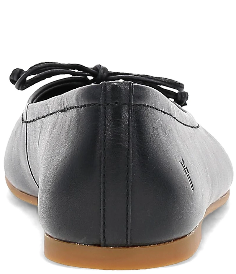 Frye Emma Leather Bow Ballet Flats