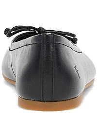 Frye Emma Leather Bow Ballet Flats
