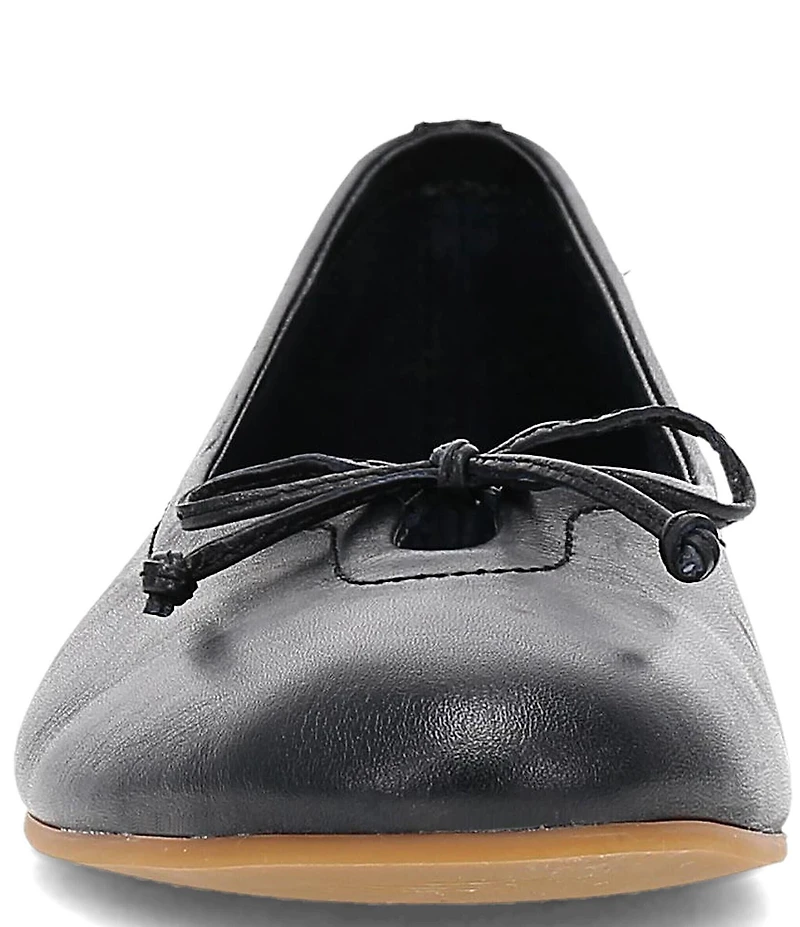 Frye Emma Leather Bow Ballet Flats