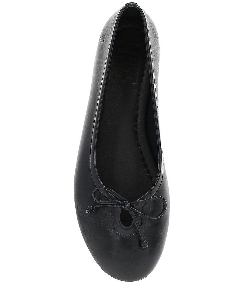 Frye Emma Leather Bow Ballet Flats