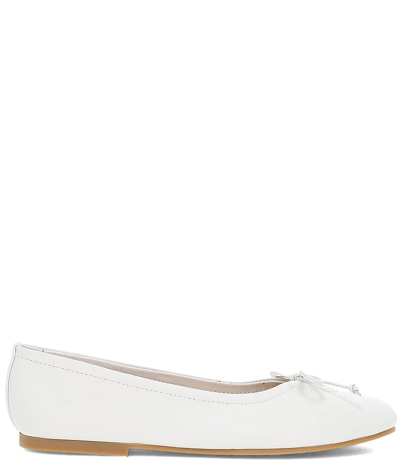 Frye Emma Leather Bow Ballet Flats