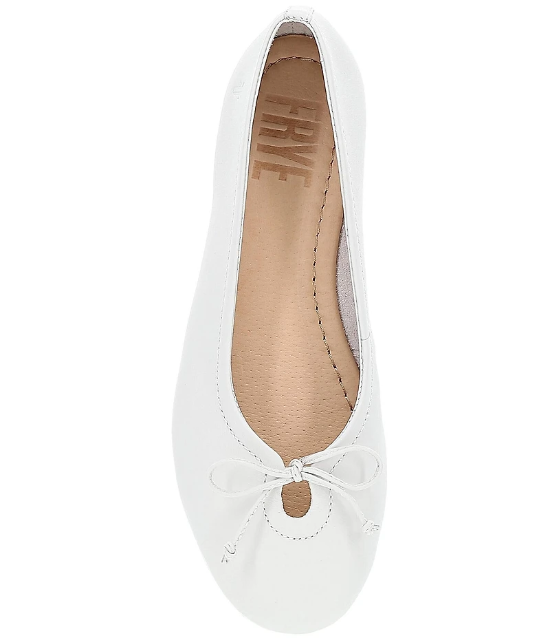 Frye Emma Leather Bow Ballet Flats