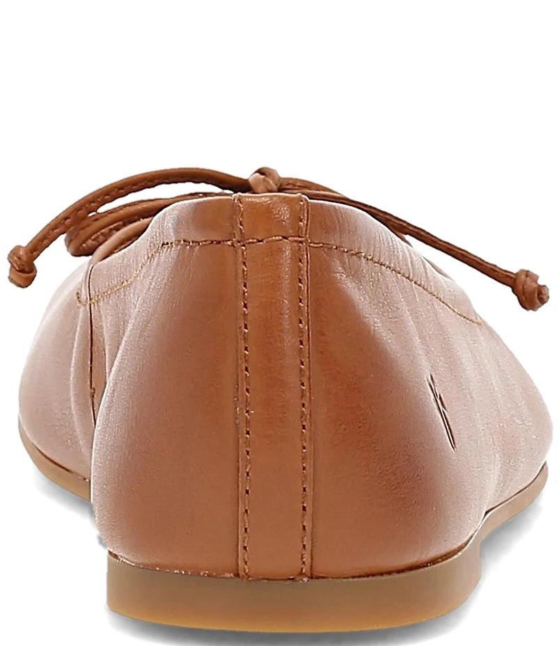 Frye Emma Leather Bow Ballet Flats