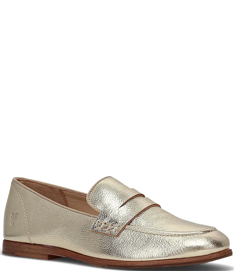 Frye Faith Leather Penny Loafers